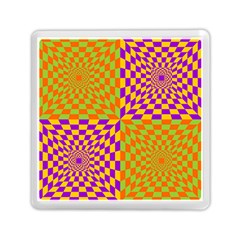 Pop Art Orange Background Memory Card Reader (square) by Simbadda