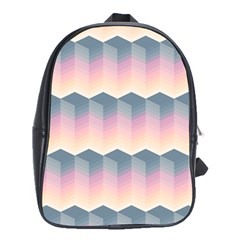 Seamless Pattern Background Block School Bag (xl) by Simbadda