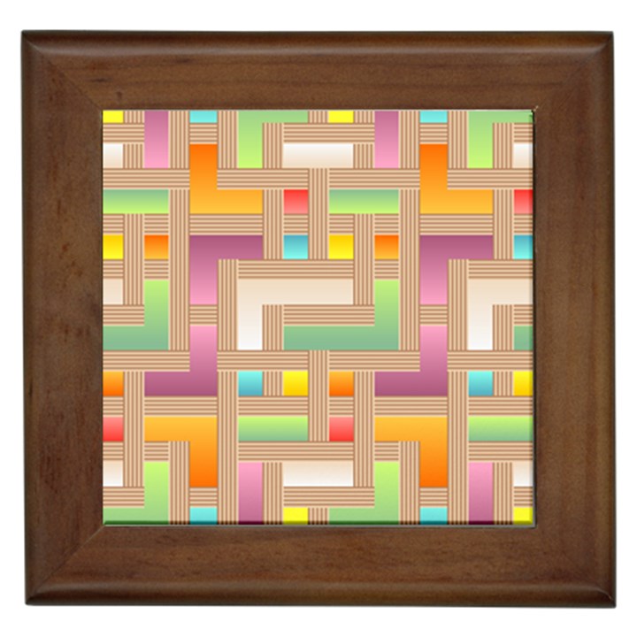 Abstract Background Colorful Framed Tiles