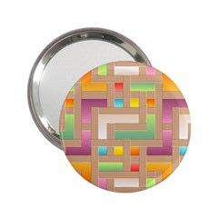 Abstract Background Colorful 2.25  Handbag Mirrors