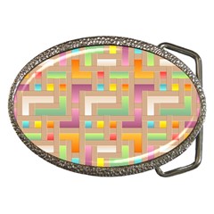 Abstract Background Colorful Belt Buckles