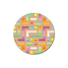 Abstract Background Colorful Magnet 3  (Round)