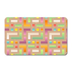 Abstract Background Colorful Magnet (Rectangular)