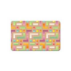 Abstract Background Colorful Magnet (Name Card)