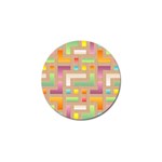 Abstract Background Colorful Golf Ball Marker Front