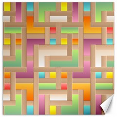 Abstract Background Colorful Canvas 12  x 12 