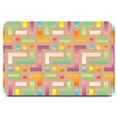 Abstract Background Colorful Large Doormat 