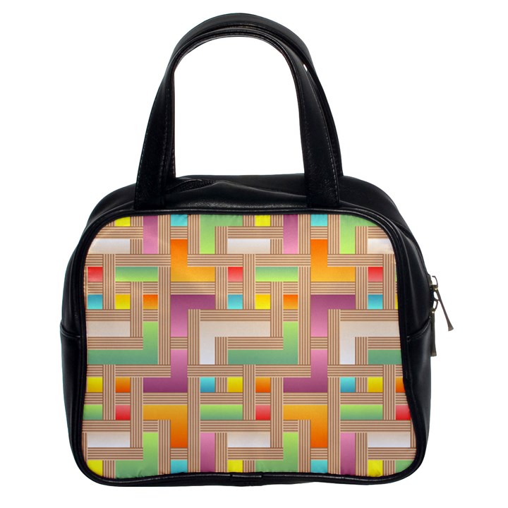 Abstract Background Colorful Classic Handbag (Two Sides)