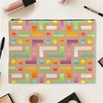 Abstract Background Colorful Cosmetic Bag (XL) Front