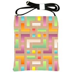 Abstract Background Colorful Shoulder Sling Bag