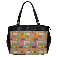 Abstract Background Colorful Oversize Office Handbag