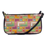 Abstract Background Colorful Shoulder Clutch Bag Front