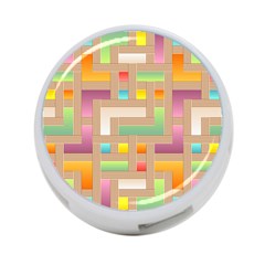 Abstract Background Colorful 4-Port USB Hub (Two Sides)