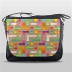 Abstract Background Colorful Messenger Bag Front