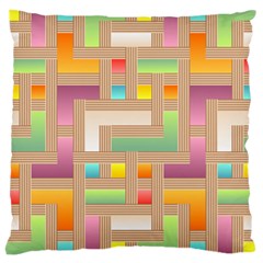 Abstract Background Colorful Large Cushion Case (One Side)