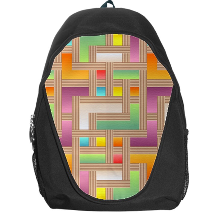 Abstract Background Colorful Backpack Bag