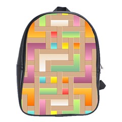 Abstract Background Colorful School Bag (XL)