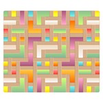 Abstract Background Colorful Double Sided Flano Blanket (Small)  50 x40  Blanket Front