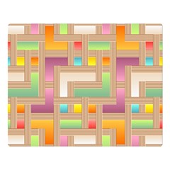 Abstract Background Colorful Double Sided Flano Blanket (Large) 