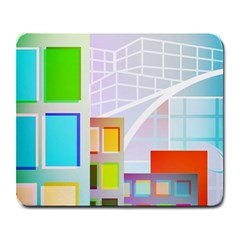 City Modern Business Skyscrapers Large Mousepads by Simbadda