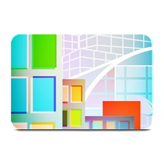 City Modern Business Skyscrapers Plate Mats by Simbadda