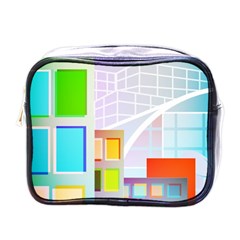 City Modern Business Skyscrapers Mini Toiletries Bag (one Side) by Simbadda