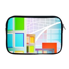 City Modern Business Skyscrapers Apple Macbook Pro 17  Zipper Case by Simbadda