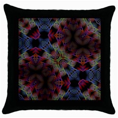 Animated Ornament Background Fractal Art Throw Pillow Case (Black)