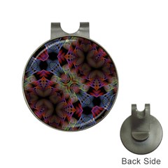 Animated Ornament Background Fractal Art Hat Clips with Golf Markers