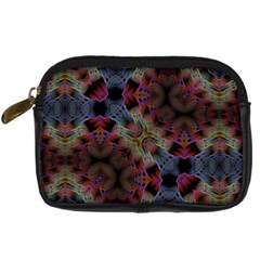 Animated Ornament Background Fractal Art Digital Camera Leather Case