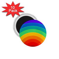 Rainbow Background Colorful 1 75  Magnets (10 Pack)  by Simbadda