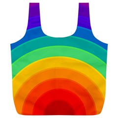 Rainbow Background Colorful Full Print Recycle Bag (xl) by Simbadda