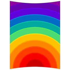 Rainbow Background Colorful Back Support Cushion by Simbadda