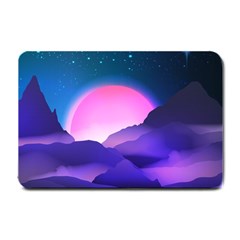 Mountain Sunrise Mountains Sunrise Small Doormat  by Simbadda