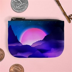 Mountain Sunrise Mountains Sunrise Mini Coin Purse by Simbadda