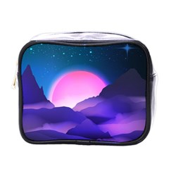 Mountain Sunrise Mountains Sunrise Mini Toiletries Bag (one Side) by Simbadda