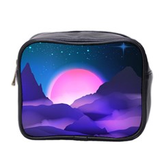 Mountain Sunrise Mountains Sunrise Mini Toiletries Bag (two Sides) by Simbadda