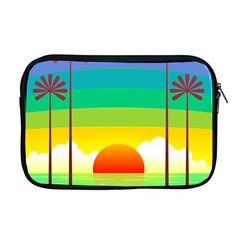 Seaside Sunrise Colorful Ocean Sea Apple Macbook Pro 17  Zipper Case by Simbadda