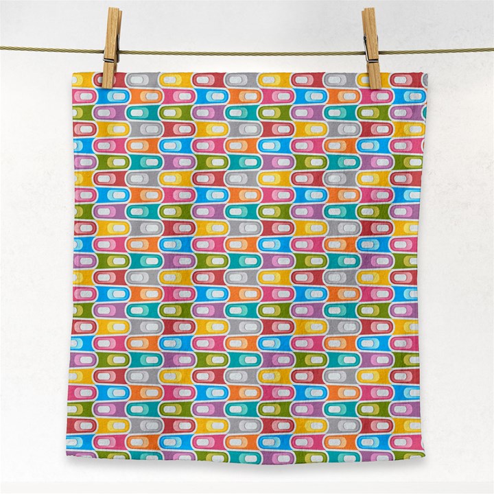 Seamless Pattern Background Abstract Face Towel