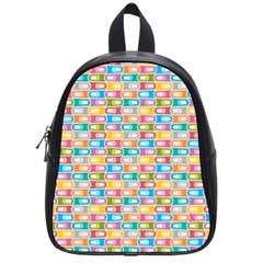 Seamless Pattern Background Abstract School Bag (small)