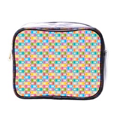 Seamless Pattern Background Abstract Mini Toiletries Bag (one Side) by Simbadda