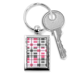 Fabric Textile Nursery Pale Baby Key Chain (rectangle) by Simbadda