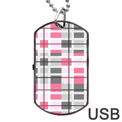 Fabric Textile Nursery Pale Baby Dog Tag Usb Flash (one Side) by Simbadda