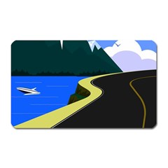 Air Pollution Retro Vintage Magnet (rectangular) by Simbadda