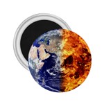 Earth World Globe Universe Space 2.25  Magnets Front