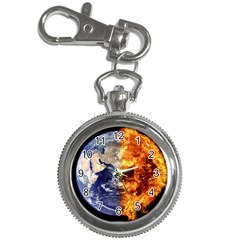 Earth World Globe Universe Space Key Chain Watches