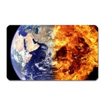 Earth World Globe Universe Space Magnet (Rectangular) Front