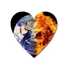 Earth World Globe Universe Space Heart Magnet