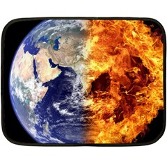 Earth World Globe Universe Space Fleece Blanket (Mini)