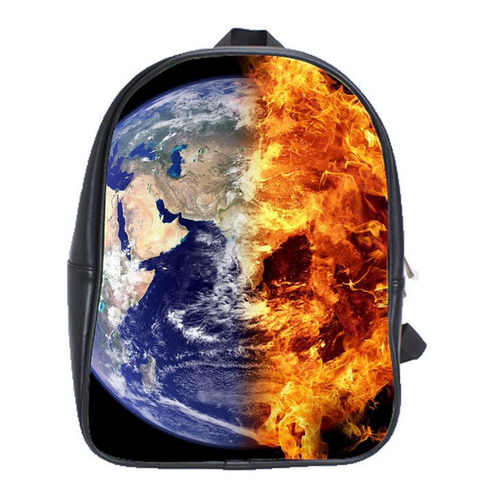 Earth World Globe Universe Space School Bag (Large)